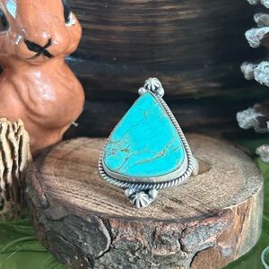 925 Sterling Kingman turquoise ring